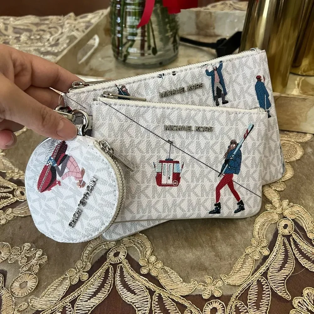 Michael Kors trio wristlet